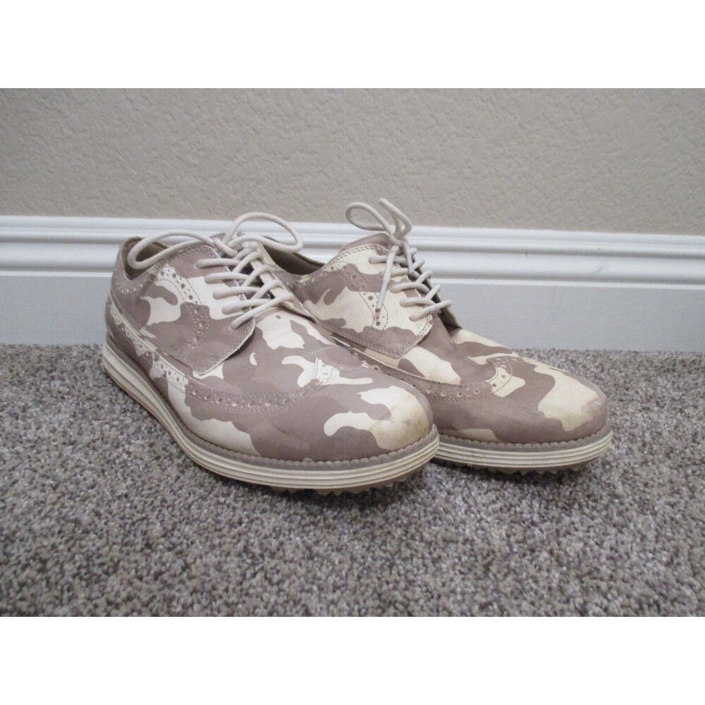 Cole Haan OriginalGrand Wingtip Oxford Camo Gray Men’s Size 11 Grand 360 Shoes